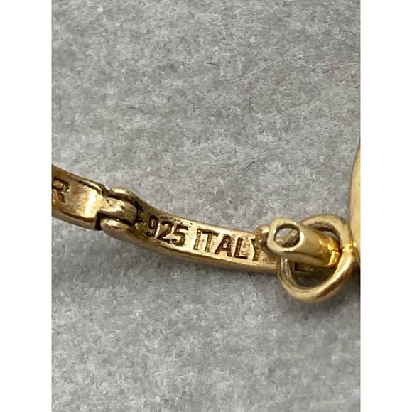 Gold-Plated 925 Silver Cross Pendant With Blue Accents - missing 2 stones - Picture 11 of 12